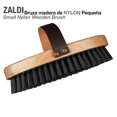 Bruza Zaldi de Madera con Cerdas de Nylon Pequeña