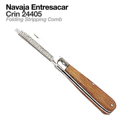 Navaja para Entresacar Crines 24405 con Mango de Madera