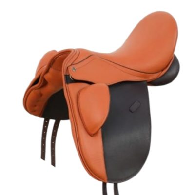 Silla Inglesa de Doma Premium Neuss Bicolor con Taco Muslera